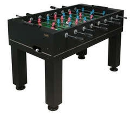 foosball table with electronic scoring